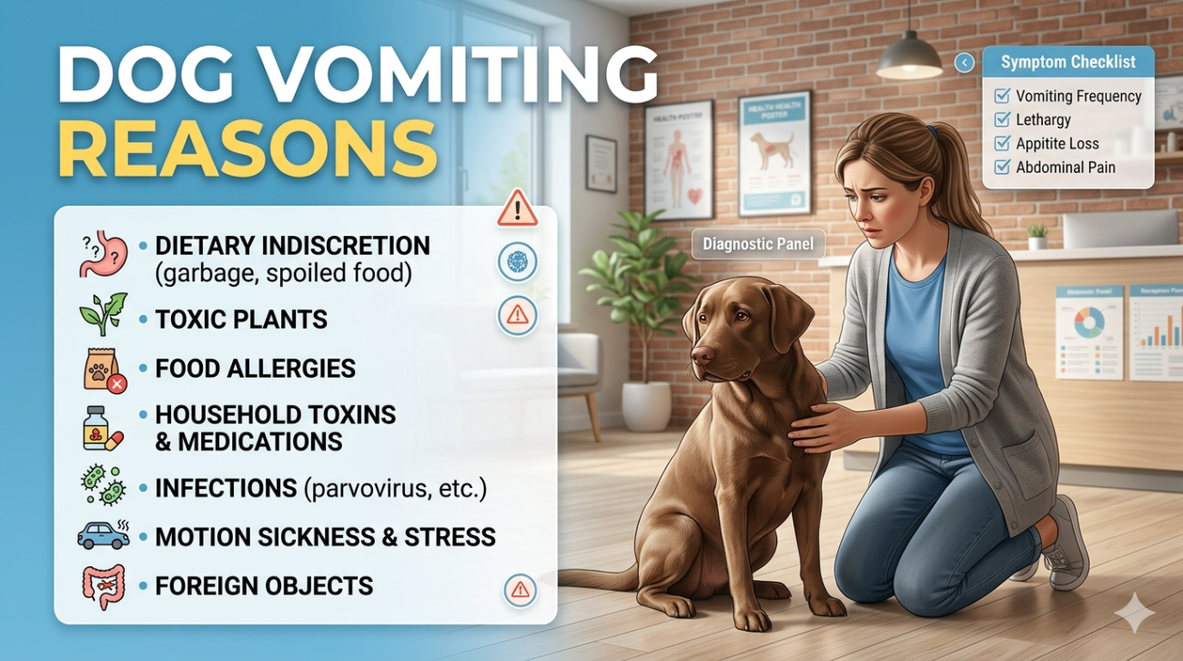 dog vomiting reasons